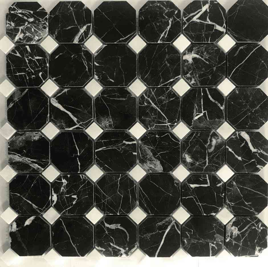 Мозаика из камня на сетке М20-320-1548Р ZZ |30.5x30.5