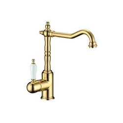 Смеситель Boheme Tradizionale Oro 102 для кухонной мойки| 12x30x28