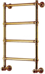 Полотенцесушитель 600(625)хh980х220мм, подвод воды int.550мм, (цв.бронза), краны, крепёж в компл., (ГВС, 6 bar) Margaroli 9-442/4/600 ZZ
