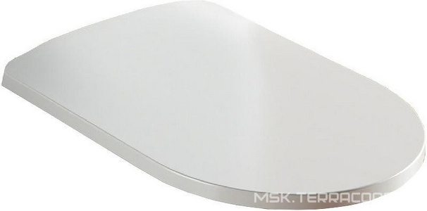 Сиденье для унитаза, с микролифтом, (цв. белый, петли цв. хром),  ArtСeram Monet MNA001 01; 71