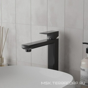 Смеситель для раковины, высота излива165 мм, без д/к, цвет черный,  ZZ Paini Grazia 21PZ205M