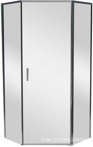Душевой уголок 800х800хh1950мм, 5-ти угольный, распашная дверь с 2 неподв.сегментами, правая/левая, (стекло прозр.5мм, фурнит. цв.хром),  ZZ BelBagno Uno-195 UNO-195-P-1-80-C-Cr