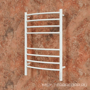 Полотенцесушитель  П8 500х800 см Электро (quick touch), скрытая проводка + кабель вилка, упр. справа,  цвет белыый матовый, ZZ Terminus Классик 4670078527592