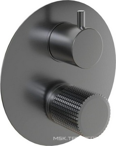 Смеситель для душа, встраиваемый в стену, с переключателем, (цв.черный матовый PVD),  ZZ Paini Cox Grip 7GPZ6911