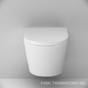 Унитаз подвесной , безободковый, в комплекте с сиденьем микролифт AMPM Sense C741701SC