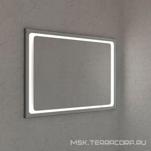 Зеркало 60х80 см, универсальный монтаж, LED подсветка с кнопочным выключателем ХХ КЗСК 790 7900608у