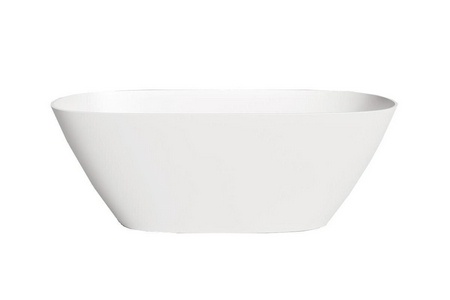 Ванна 1700х720хh585мм, отдельност., литой камень S-Stone, матовый, донный клапан Up&Down цв.белый в компл.,  ZZ Salini Mona 102922M