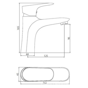 Смеситель Palace Grand для раковины, без д/к, цвет хром Damixa palace grand 460210000