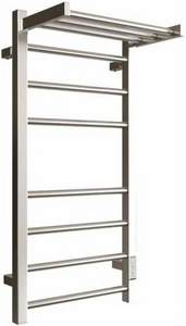 ОБРАЗЕЦ  Полотенцесушитель электрический с полкой 80х40 см, скрытый монтаж, цв.хром KL Двин Fs Plaza Neo 4657801249464 (товар 4657795054570)