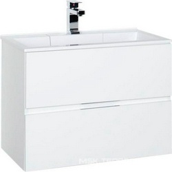 Тумба напольная - 70 см, 1 выдвижн. ящик, 2 дверцы, БЕЗ раковины арт.284027, цв.белый ZZ