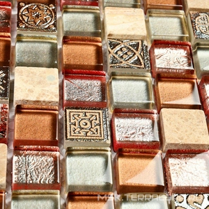 Мозаика Bonaparte Мозаика стеклянная с камнем Fantasy (20x20x8) ZZ 30,6x30,6