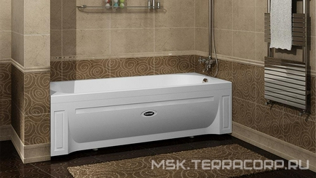 Ванна акриловая "Аврора 2", 1500х750x500 мм, БЕЗ каркаса, слива-перелива и панели, белая XX