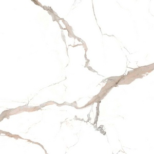 Керамогранит для пола и стены Zerde Calacatta Calacata brown 80x80 n166759