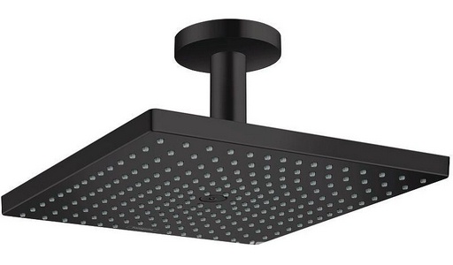 Верхний душ 300x300мм, c потолочным кронштейном 158мм, G1/2, (цв.матовый черный), 300 AIR 1jet ZZ Hansgrohe Raindance E 26250670