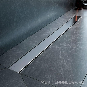 Душевой трап (лоток) 90 AM.PM PrimeFlow W02SC-U11-090-04SB комбинированный затвор со стальной матовой решеткой под плитку ZZ AMPM Универсал W02SC-U11-090-04SB