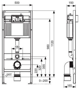Комплект для установки подвес.унитаза,(застенный модуль,крепёж,прокладка звукоизол.,панель 2-го смыва TECEnow пластик цв.БЕЛЫЙ МАТОВ), 2.0 ZZ Tece TECEbase K440417