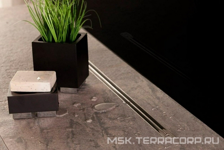 Дренажный канал 750мм, (готовый комплект: сифон d50 выход вбок 48л/мин, затвор гидро, мин h монтажа 72мм),  +, Pestan ZZ Pestan Confluo Slim Line 13100028