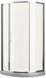 Душевое ограждение закруглённое, R550, 1200х900хh1950мм, правая/левая, 1 сдвиж.дверь, 2 неподв.сегм.(стек.прозр. Easy Clean 6мм, профиль цв.хром), Ume Romance Collection Umea UM.R3.120.REV.SDTG.CR СОВРЕМЕН