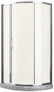 Душевое ограждение закруглённое, R550, 1200х900хh1950мм, правая/левая, 1 сдвиж.дверь, 2 неподв.сегм.(стек.прозр. Easy Clean 6мм, профиль цв.хром), Ume Romance Collection Umea UM.R3.120.REV.SDTG.CR СОВРЕМЕН