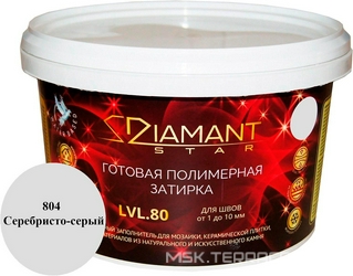 Полимерная затирка Diamant Star 804 серебристо-серый 2 кг.