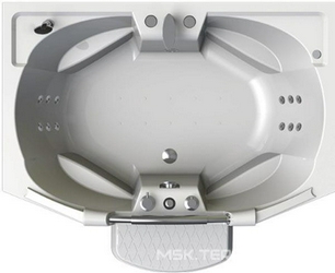 Ванна акрил."КОНКОРД", 1800х1200x670 мм, 1 декор. ручка, каркас, ГМ система "Релакс Chrome", слив-перелив хром в компл.ZZ