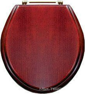 Сиденье для унитаза МДФ, красное дерево, петли (латунь)  ZZ Devon & Devon Oxford 2IBSEMDFSTAND