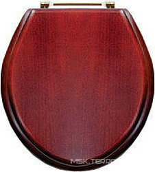 Сиденье для унитаза МДФ, красное дерево, петли (латунь) Oxford ZZ