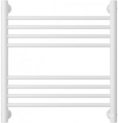 Полотенцесушитель "Богема+" 500*500 мм + прямая перекладина, подключ. 3/4, комплектующие в комплекте, цв.белый матовый ZZ
