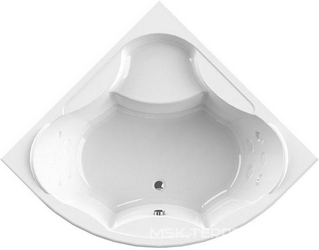 Ванна акриловая "ВЕРОНА", 1490х1490, молдинг (бронза), каркас и слив-перелив (бронза) в компл., БЕЗ панели ZZ