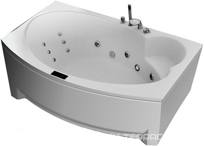 Ванна  190x110 гидро,аэромассаж, спина БРОНЗА, + смес. Calipso Bronze,(экран, каркас, слив-перел),Акция: хромотер.,эл.кнопки,контр.GNT в Подар Thermolux Infinity 190x110   INFINITY (гидр + аэро + спин массаж + хромотерап)