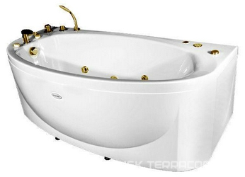 Ванна акрил. "Неаполи-Bronze", 1800х850, фронт. пан., 2 торц. пан., ГМ4, НМ2, СМ5, АМ10, контрол. 200, молдинг, слив.бронза ZZ