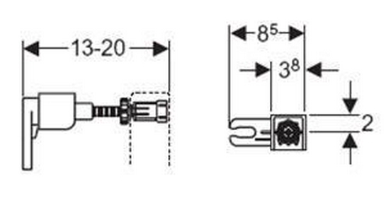 Комплект крепления к стене (для закрепления монтажных элементов для подвесных унитазов и биде), Geberit  Geberit Duofix 111.815.00.1