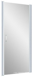Дверь в нишу EP, 75*190 см, универсальная, профиль матовый хром, стекло сатин ZZ