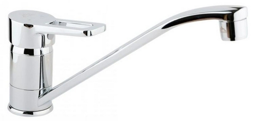 Смеситель Timo Junior-Inox 1903F для кухонной мойки| 5x18x23