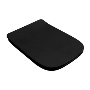 Сиденье для унитаза, с микролифтом, (цв. matt black, петли цв. хром),  ZZ ArtСeram A16 ASA001 17; 71