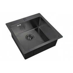 Мойка кухонная Zorg Inox PVD 5151 grafit| 51x51x20