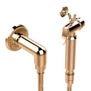 Гигиенический душ (лейка с кнопкой+шланг+держатель+шланговое подсоединение,цв.бронза/Bronze brillant)  ZZ THG Versailles G14-D01-5840/8+74С SPEC