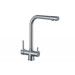 Смеситель Zorg Sanitary ZR 348 YF Nickel для кухонной мойки| 15x35x29