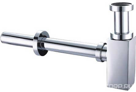 Сифон для раковины, 1 1/4, квадратный, (латунь, сталь цв.хром), Square  ZZ Allen Brau Infinity 5.21027-00