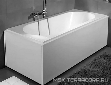 Ванна 180х80хh47,8см, прямоугольная, без удлинённого сифона, ножки h145-180мм в компл., (Quaril цв. 01 white alpin),  ZZ Villeroy & Boch Cetus UBQ 180 CEU 2V-01