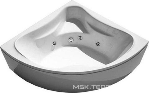 Ванна 150х150хh58,5(49)см, эл/кнопки "GNT"., гидромас., аэромас.,мас спины, мас ног 4 форс., хромотерапия, слив/перелив и панель в комп.,  ZZ Thermolux Galateya Galateya 150x150 гидро-аэро-спина-ноги4ф.-хромотерап (ванна,