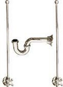 Комплект (сифон 1 1/4  + 2 подводки с винтелями-перекр.) для смесителей на 3 отв. (латунь), Devon&Devon ZZ Devon & Devon Универсал DUHL162