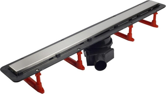 Дренажн.канал 950мм, готов.компл, сифон d50 вых.вбок,48л/мин, затвор(сухой/гидро), мин h монтаж 62мм, 2х стор.вставка цв.матов хром/под плитку, CFL ZZ Bettoserb Confluo Frameless Line 13701234-NEW