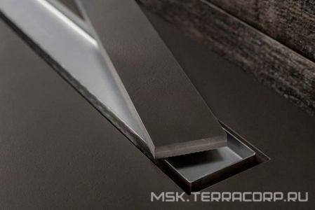 Дренажн.канал 950мм, готов.компл, сифон d50 вых.вбок,48л/мин, затвор(сухой/гидро), мин h монтаж 62мм, 2х стор.вставка цв.матов хром/под плитку, CFL ZZ Bettoserb Confluo Frameless Line 13701234-NEW