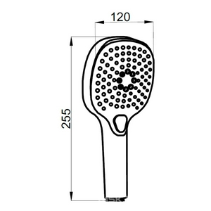 Душевой набор : штанга 60см, лейка, шланг 150 см, цвет черный Azario Nevo AZ-157820224