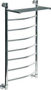 Полотенцесушитель "(гр2) ВП (с полкой) h1200x600 мм, подключение 1"*3/4, установочный набор в комплекте, цвет хром ZZ Ника ЛД ЛД (г2) ВП/120/60