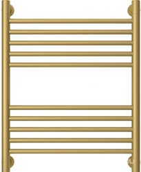 Полотенцесушитель "Богема+" 600x500 мм, прямой, подключ. 3/4, комплектующие в комплекте, золото, ZZ