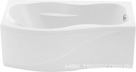 Ванна BORNEO левая 170x75/90 с/п(х), без панели, белая XX