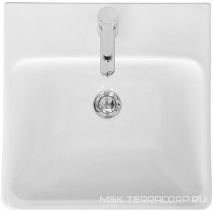 Раковина 45x45x15.9 см для тумбы  45, БЕЗ донного клапана, цв.белый ZZ Aquaton Сканди 1WH501630