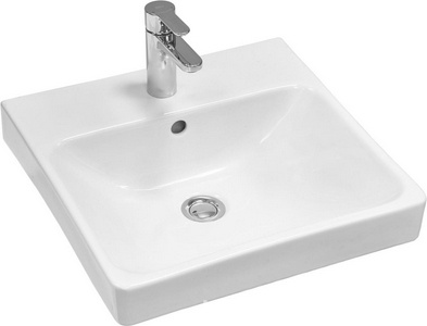 Раковина 45x45x15.9 см для тумбы  45, БЕЗ донного клапана, цв.белый ZZ Aquaton Сканди 1WH501630